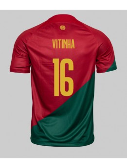 Portugal Vitinha #16 Replika Hemmakläder VM 2022 Kortärmad